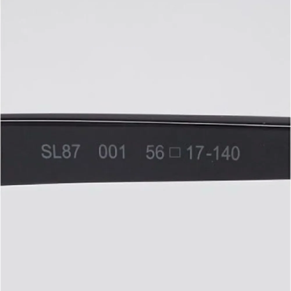 Yves Saint Laurent SL 87 Rectangular Unisex Sunglasses in Black/Grey